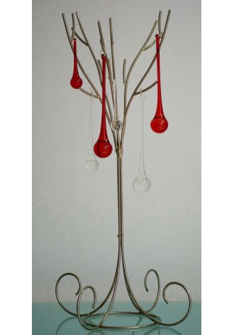 Gota de cristal roja,...
