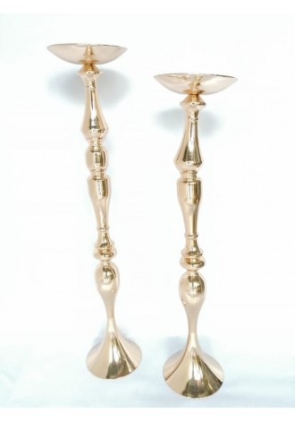 Candelabro dorado 80cm altura