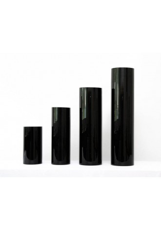 Cilindros de cristal negro,...