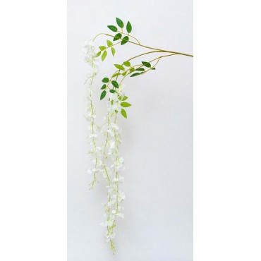 Colgante wisteria blanca 90cm